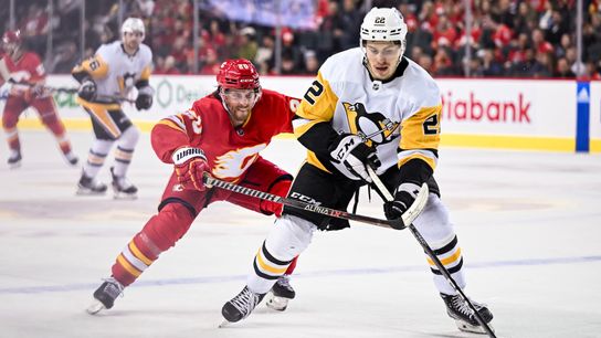 Penguins 'really encouraged' with Poulin's debut after loss to Flames taken in Calgary, Alberta (Penguins)